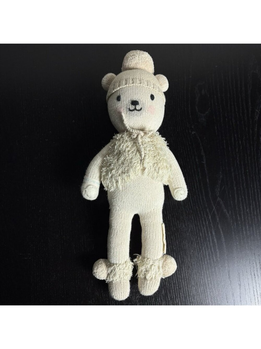 CUDDLE + KIND Stella the Polar Bear 16" Plush Knit Stuffed Animal